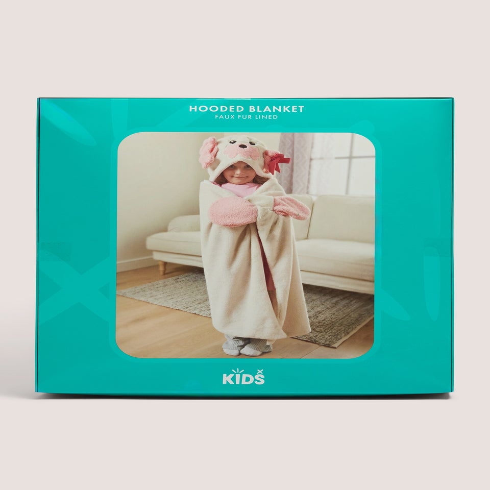 Poodle Hooded Blanket