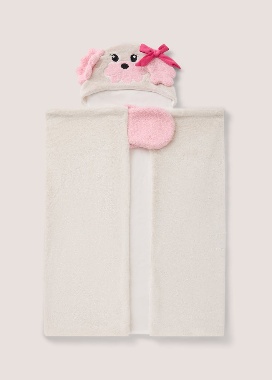 Poodle Hooded Blanket