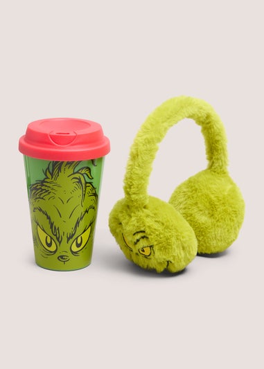 Grinch Travel Cup & Earmuffs
