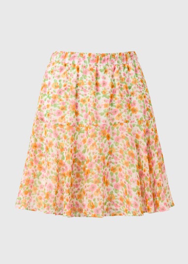 Multicolour Ditsy Floral Mini Skirt
