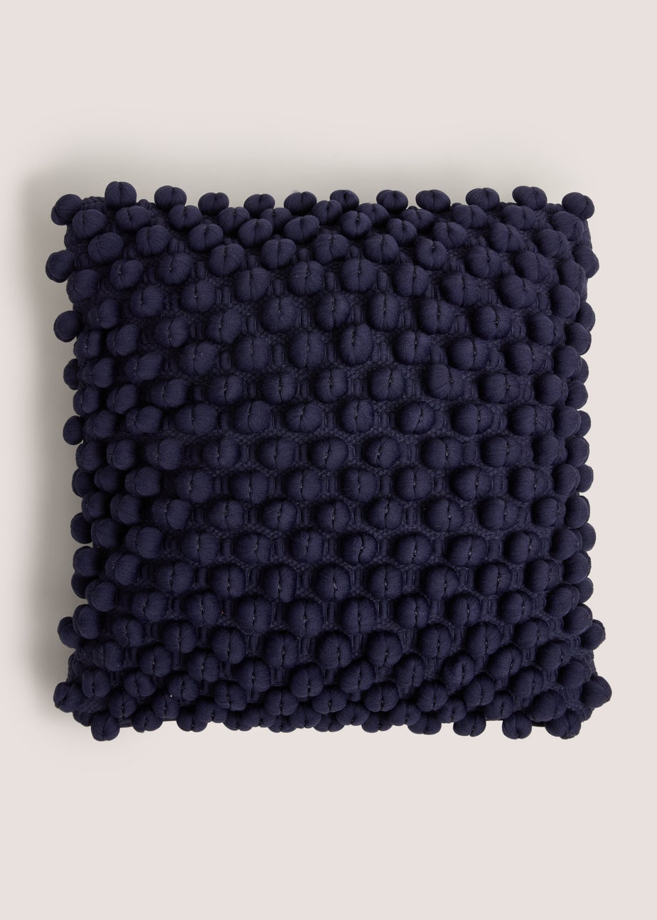 Indigo Bobble Cushion