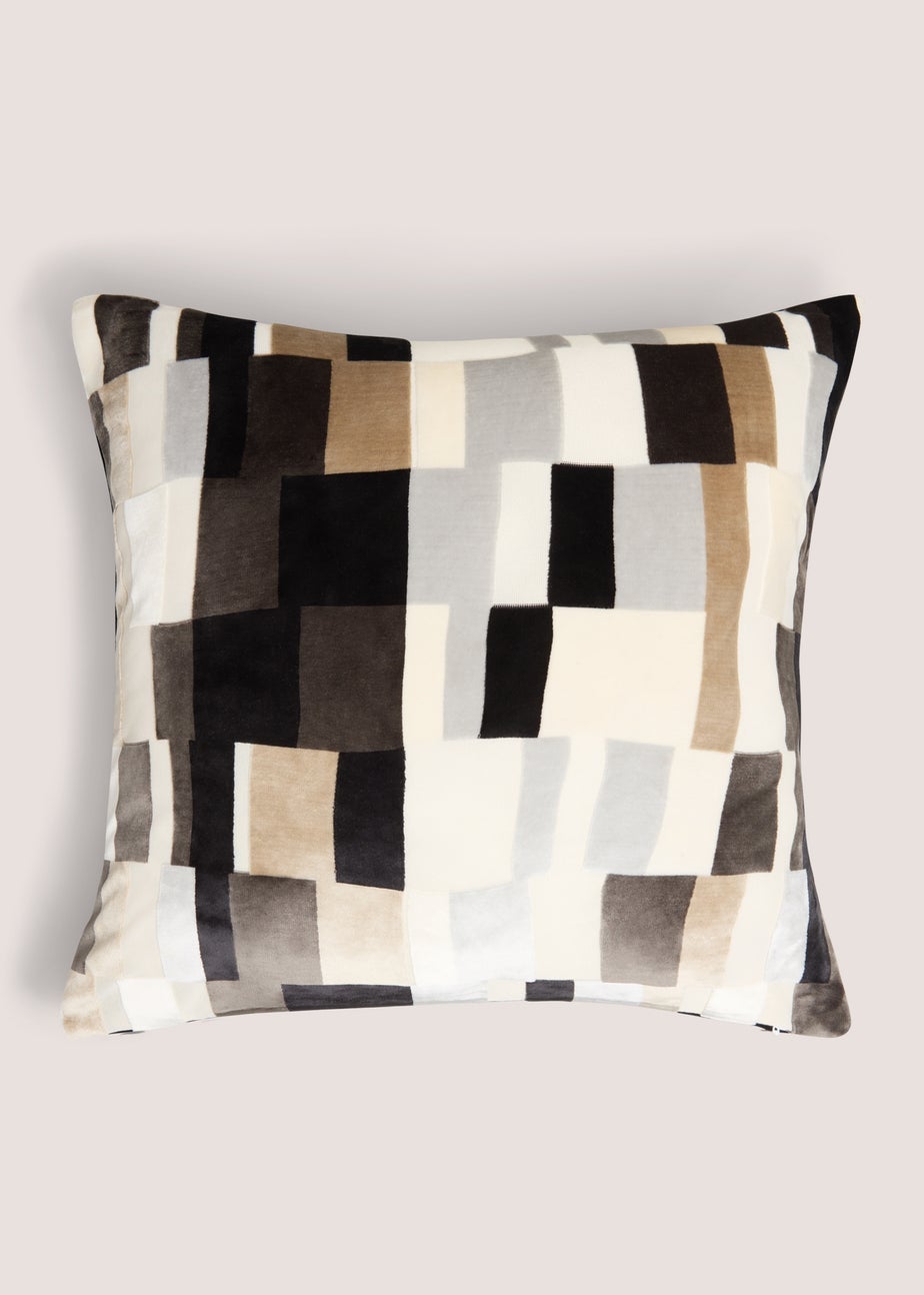 Monochrome Colour Block Cushion