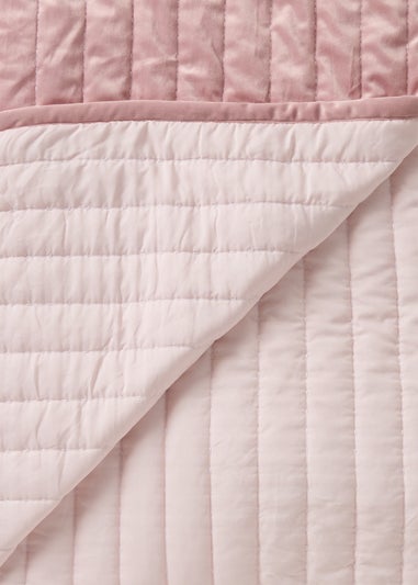 Pink Velvet Bedspread