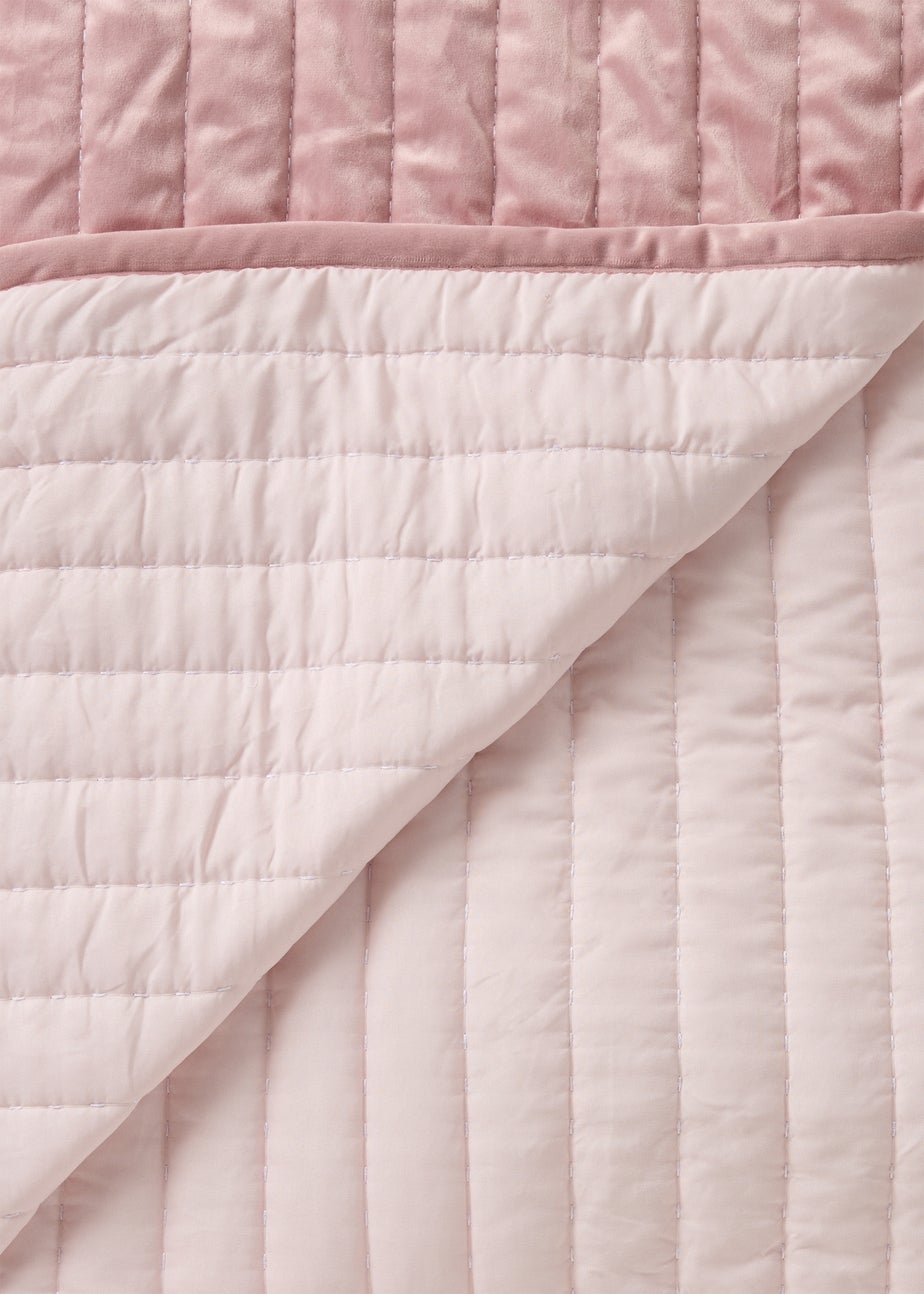 Pink Velvet Bedspread