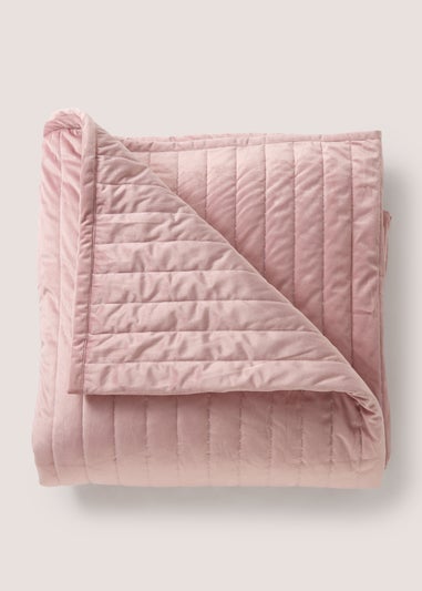 Pink Velvet Bedspread