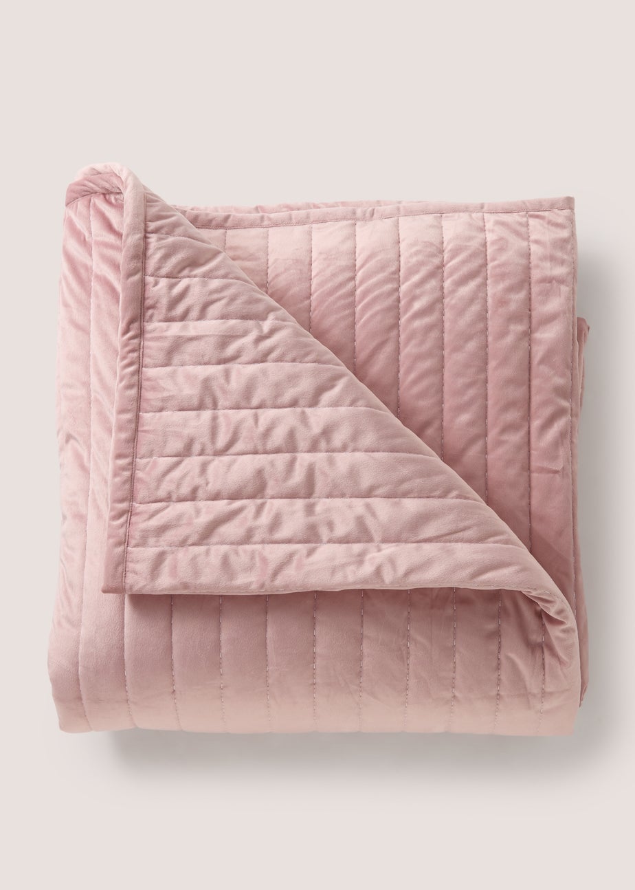 Pink Velvet Bedspread