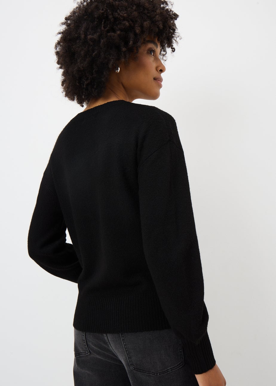 Black Animal Sequin Jumper