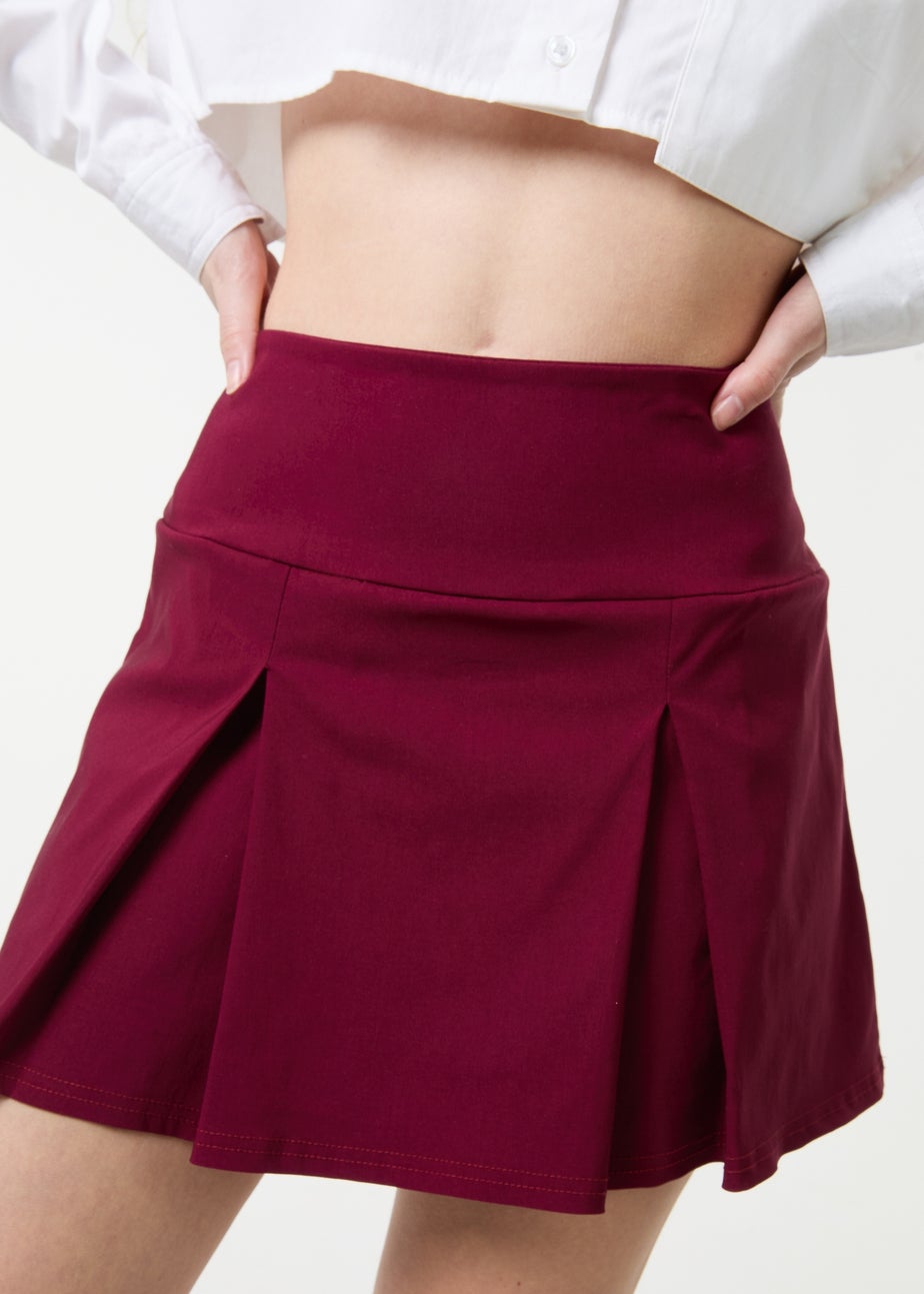 Pink Vanilla Red Mini Pleated Skort