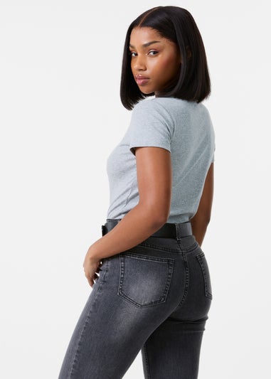 Pink Vanilla Grey Short Sleeve T- Shirt