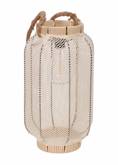 ValueLights Solar Mesh Basket Lantern With Integrated LED's (35cm x 20cm x 20cm)