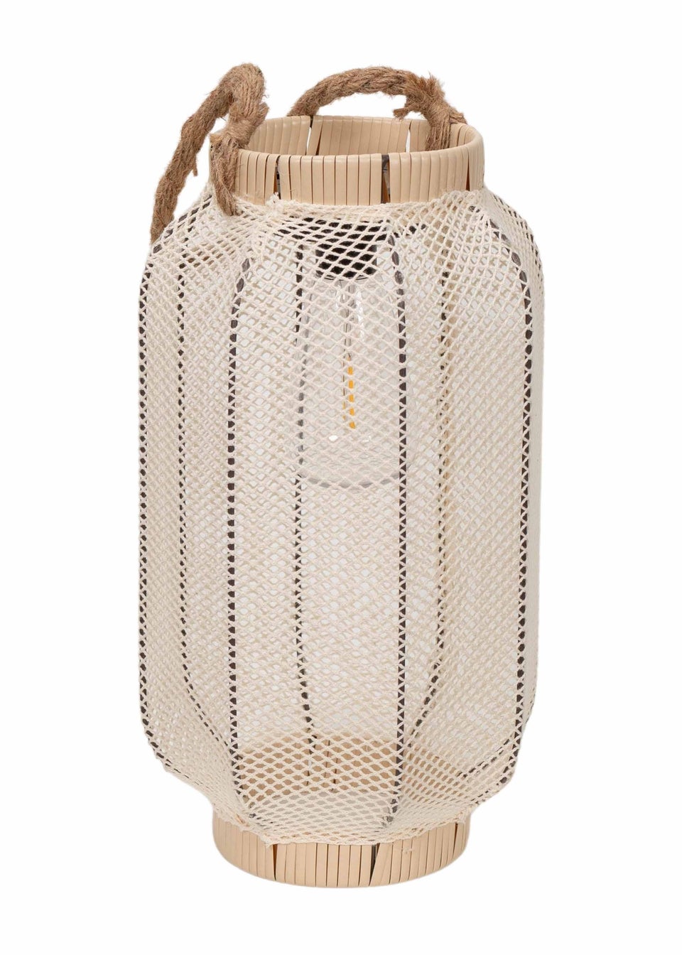 ValueLights Solar Mesh Basket Lantern With Integrated LED's (35cm x 20cm x 20cm)