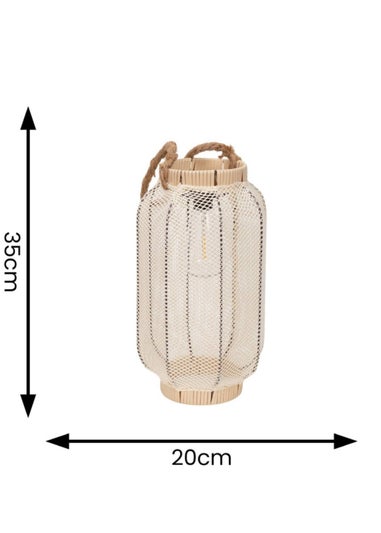 ValueLights Solar Mesh Basket Lantern With Integrated LED's (35cm x 20cm x 20cm)