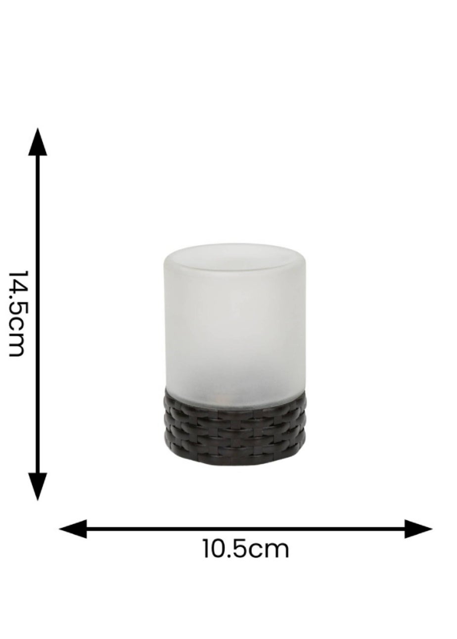 ValueLights Solar Frosted Outdoor Table Lamp With Integrated LED's (14.5cm x 10.5cm x 10.5cm)