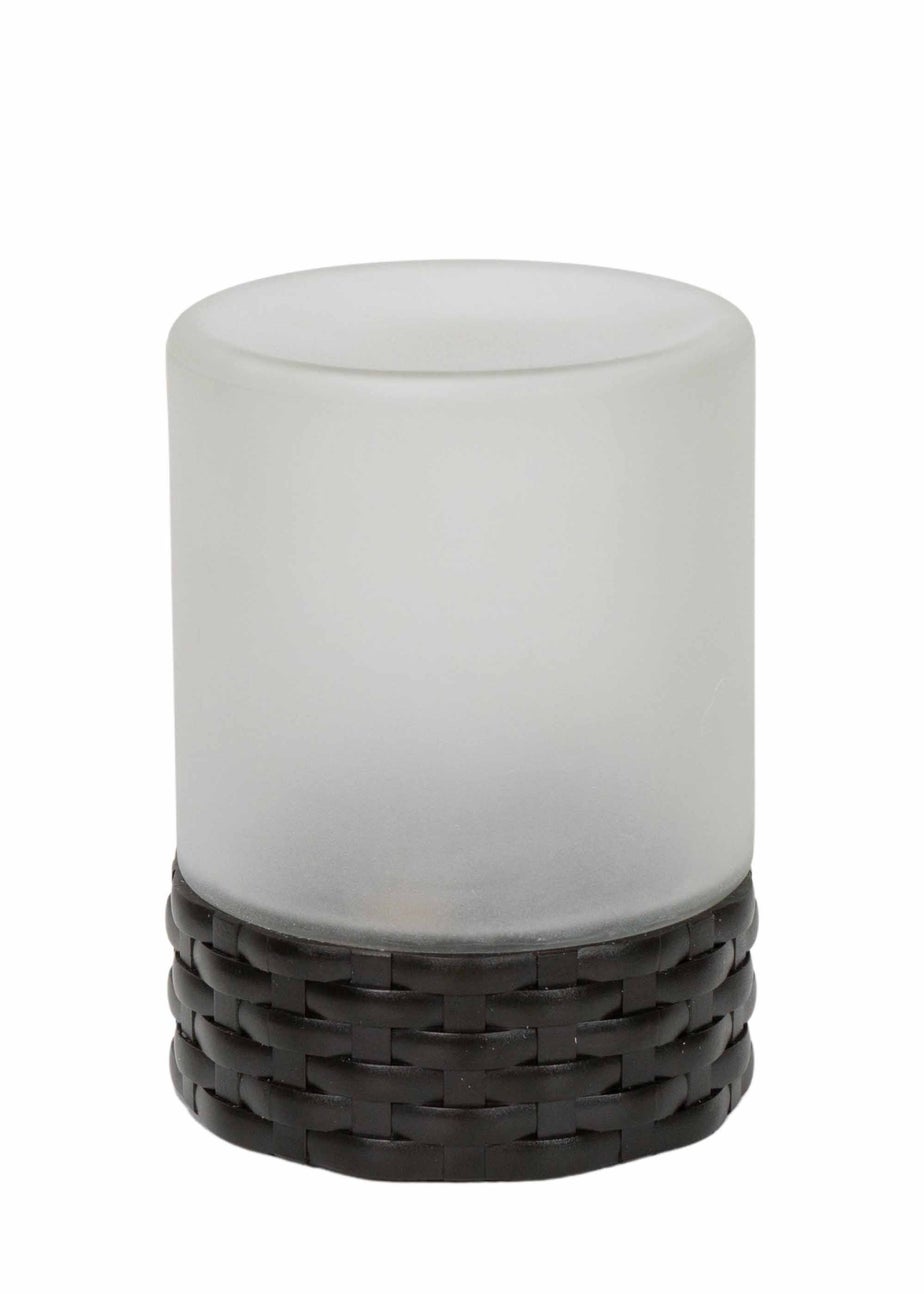 ValueLights Solar Frosted Outdoor Table Lamp With Integrated LED's (14.5cm x 10.5cm x 10.5cm)