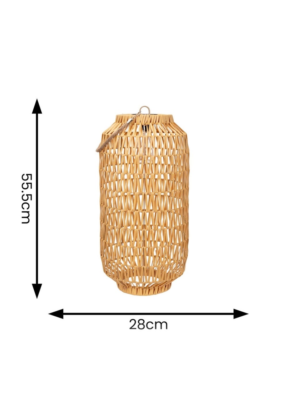 ValueLights Solar Rope Lantern With Integrated LED's (55.5cm x 28cm x 28cm)