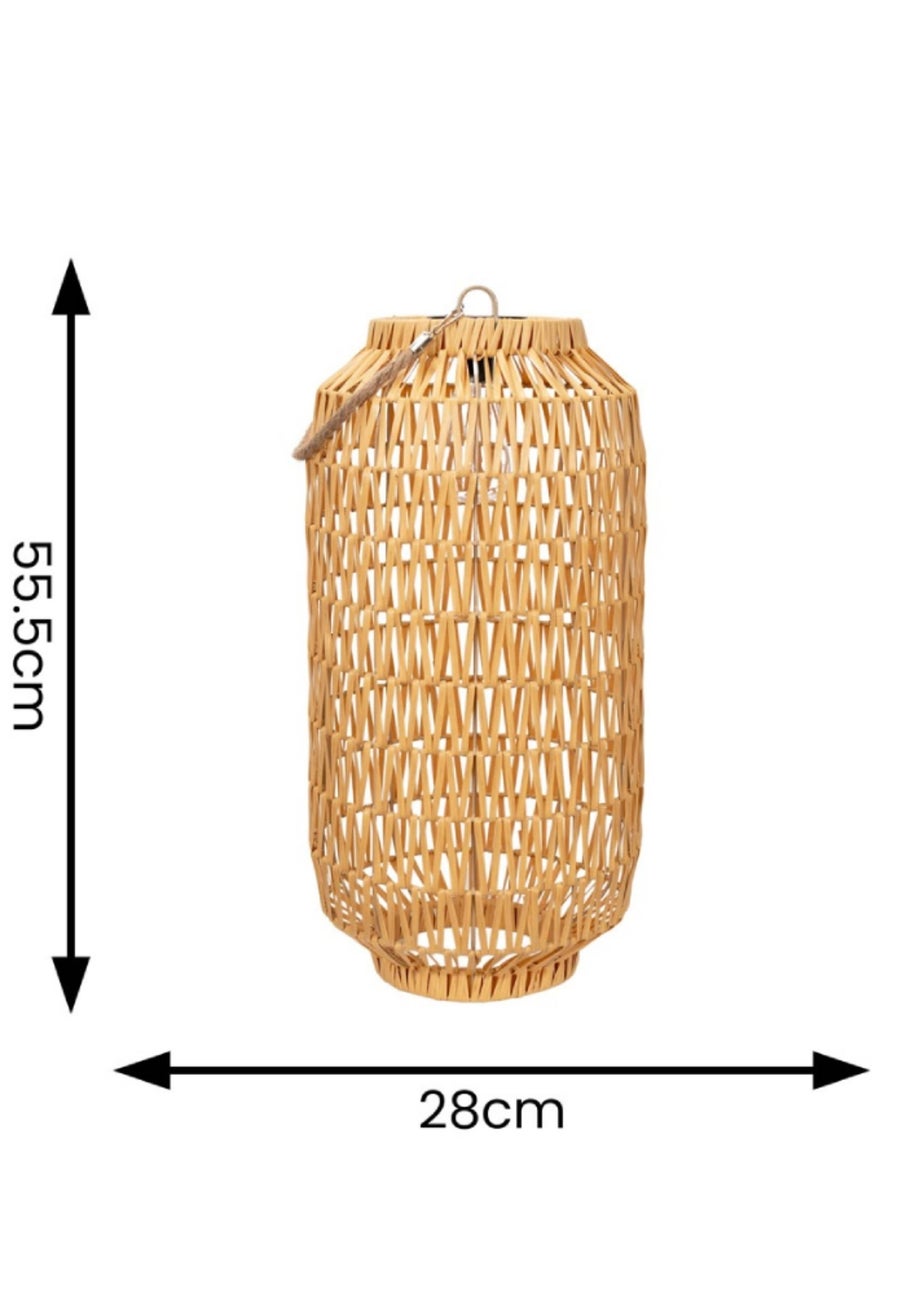 ValueLights Solar Rope Lantern With Integrated LED's (55.5cm x 28cm x 28cm)
