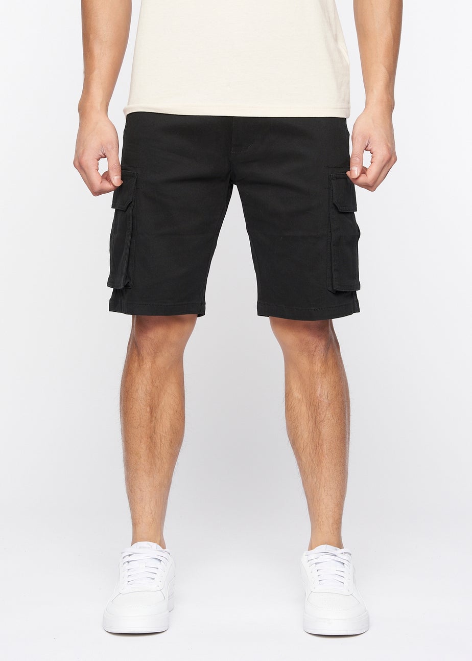 Crosshatch Black Frentons Cargo Shorts