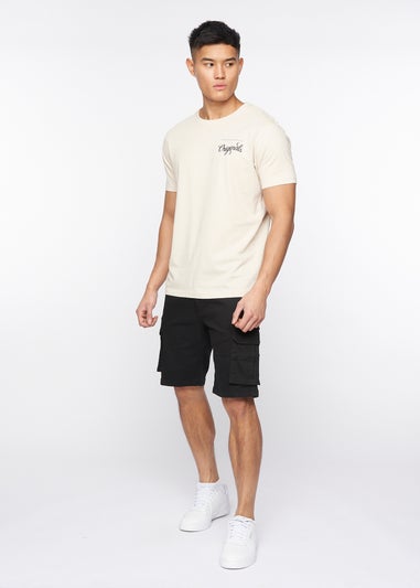 Crosshatch Black Frentons Cargo Shorts