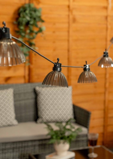 ValueLights Pleated Outdoor Battery Operated String Lights With Integrated LED's 6 Pack