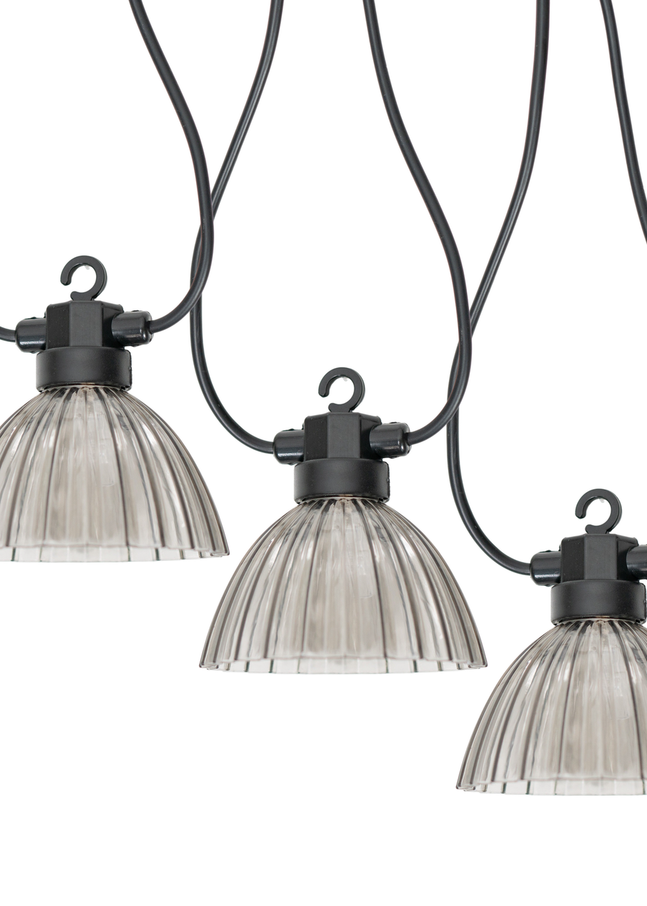 ValueLights Pleated Outdoor Battery Operated String Lights With Integrated LED's 6 Pack