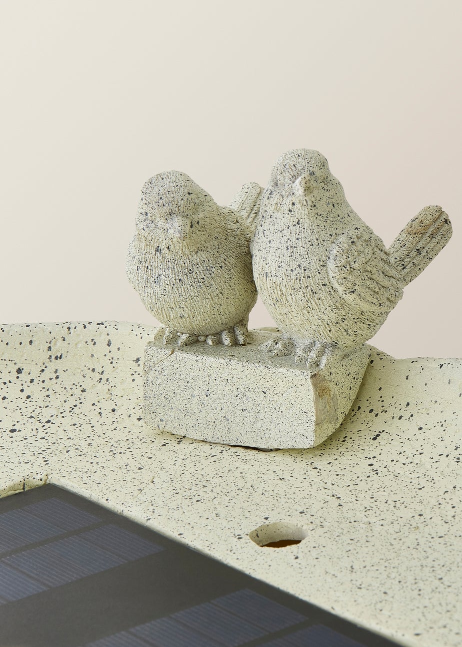 ValueLights Solar Bird Bath Water Fountain Garden Feature (58cm x 36.5cm x 36.5cm)