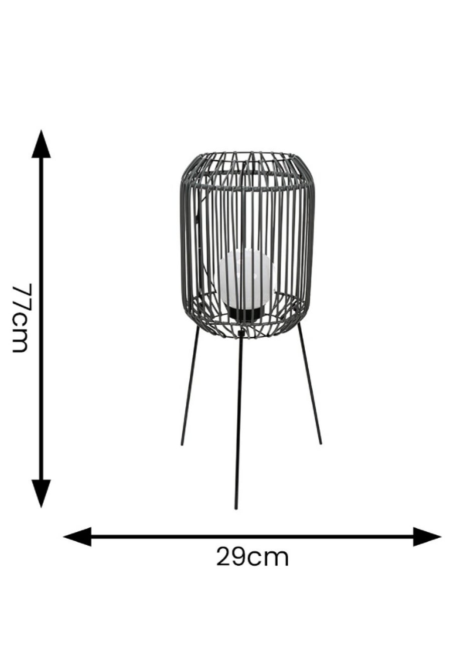 ValueLights Solar Tripod Lantern With Integrated Globe LED's  (77cm x 29cm x 29cm)