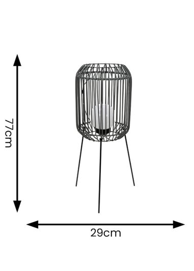 ValueLights Solar Tripod Lantern With Integrated Globe LED's  (77cm x 29cm x 29cm)