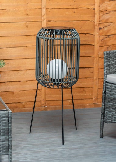 ValueLights Solar Tripod Lantern With Integrated Globe LED's  (77cm x 29cm x 29cm)