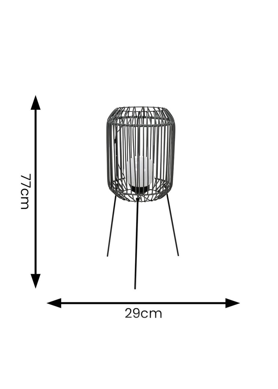ValueLights Solar Tripod Lantern With Integrated Globe LED's  (77cm x 29cm x 29cm)