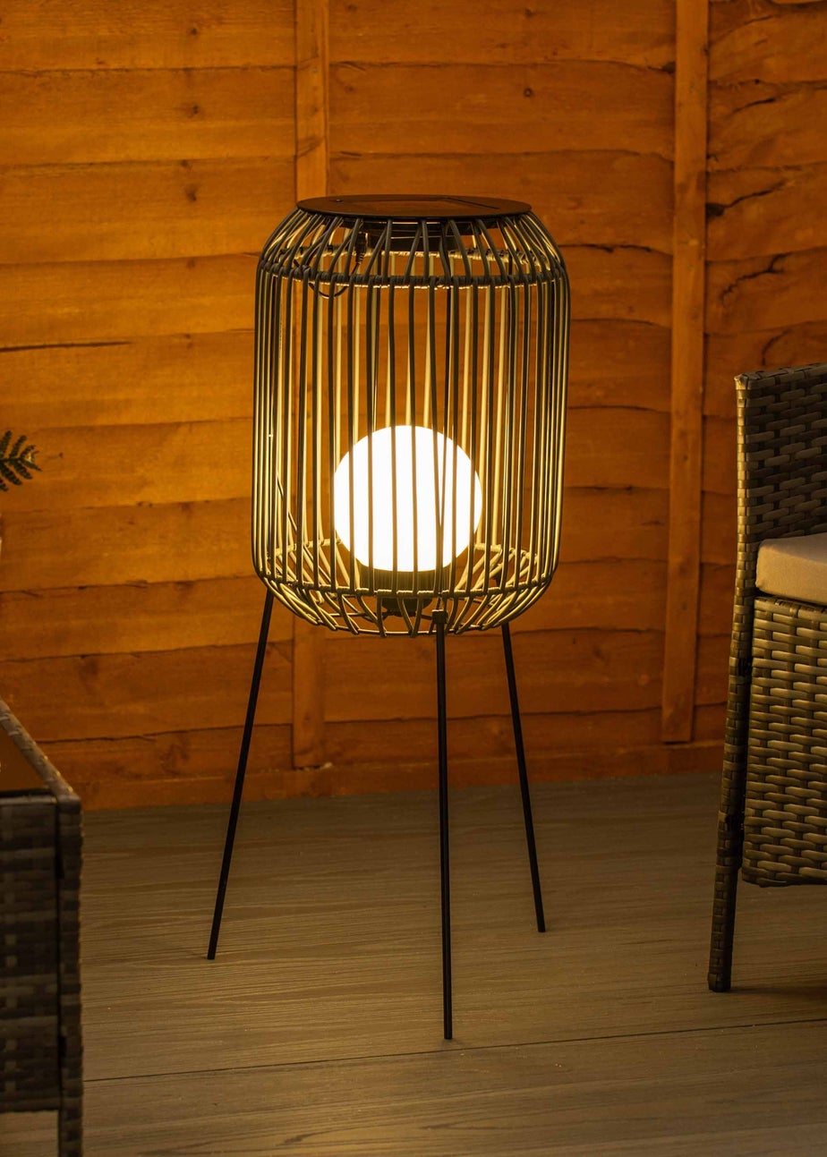 ValueLights Solar Tripod Lantern With Integrated Globe LED's  (77cm x 29cm x 29cm)