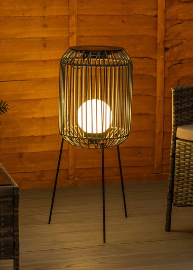 ValueLights Solar Tripod Lantern With Integrated Globe LED's  (77cm x 29cm x 29cm)