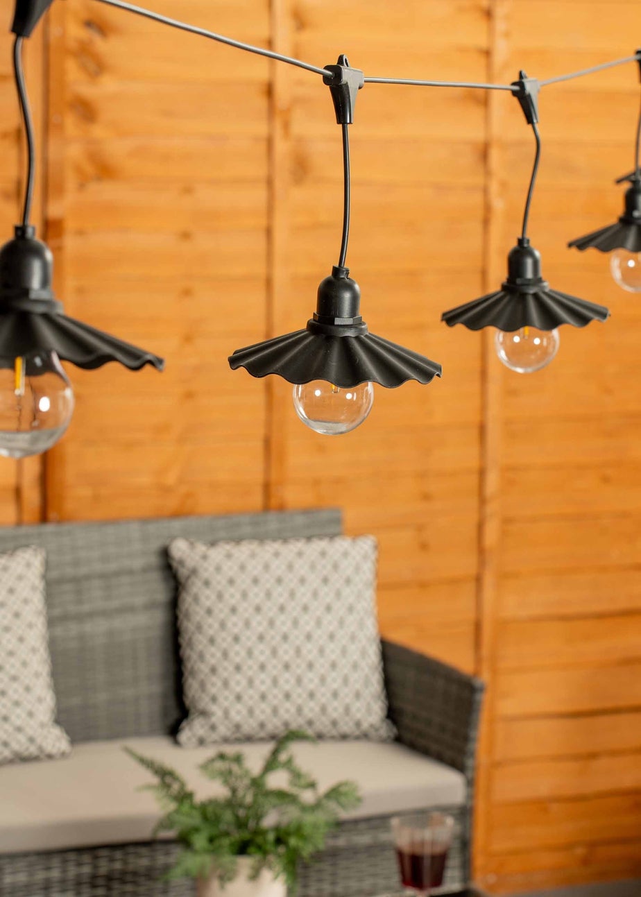 ValueLights Scallop Outdoor Battery Operated String Lights With Integrated LED's 6 Pack