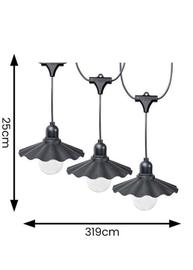 ValueLights Scallop Outdoor Battery Operated String Lights With Integrated LED's 6 Pack