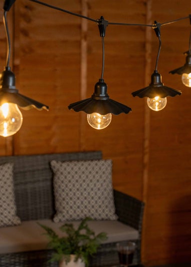 ValueLights Scallop Outdoor Battery Operated String Lights With Integrated LED's 6 Pack