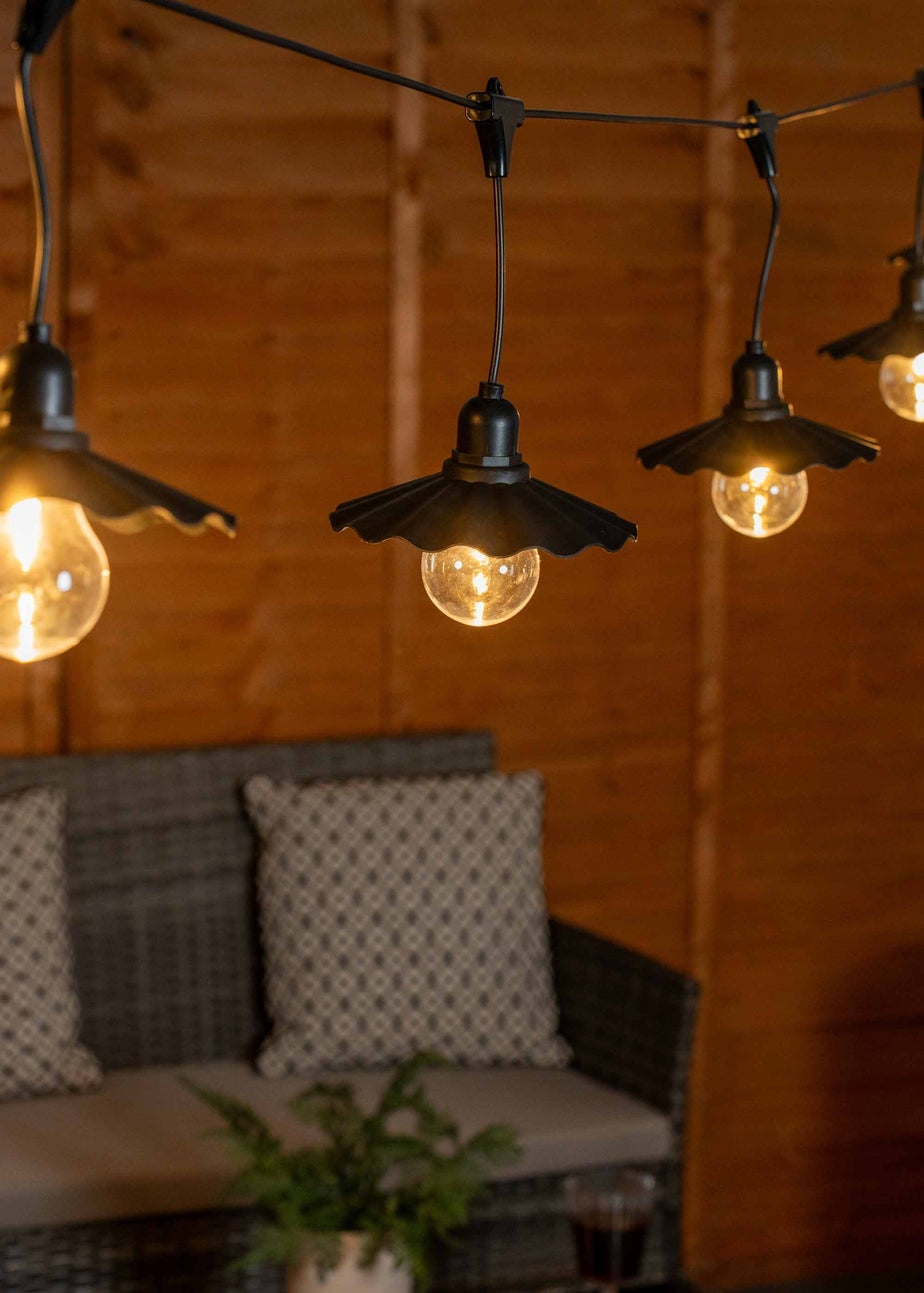 ValueLights Scallop Outdoor Battery Operated String Lights With Integrated LED's 6 Pack