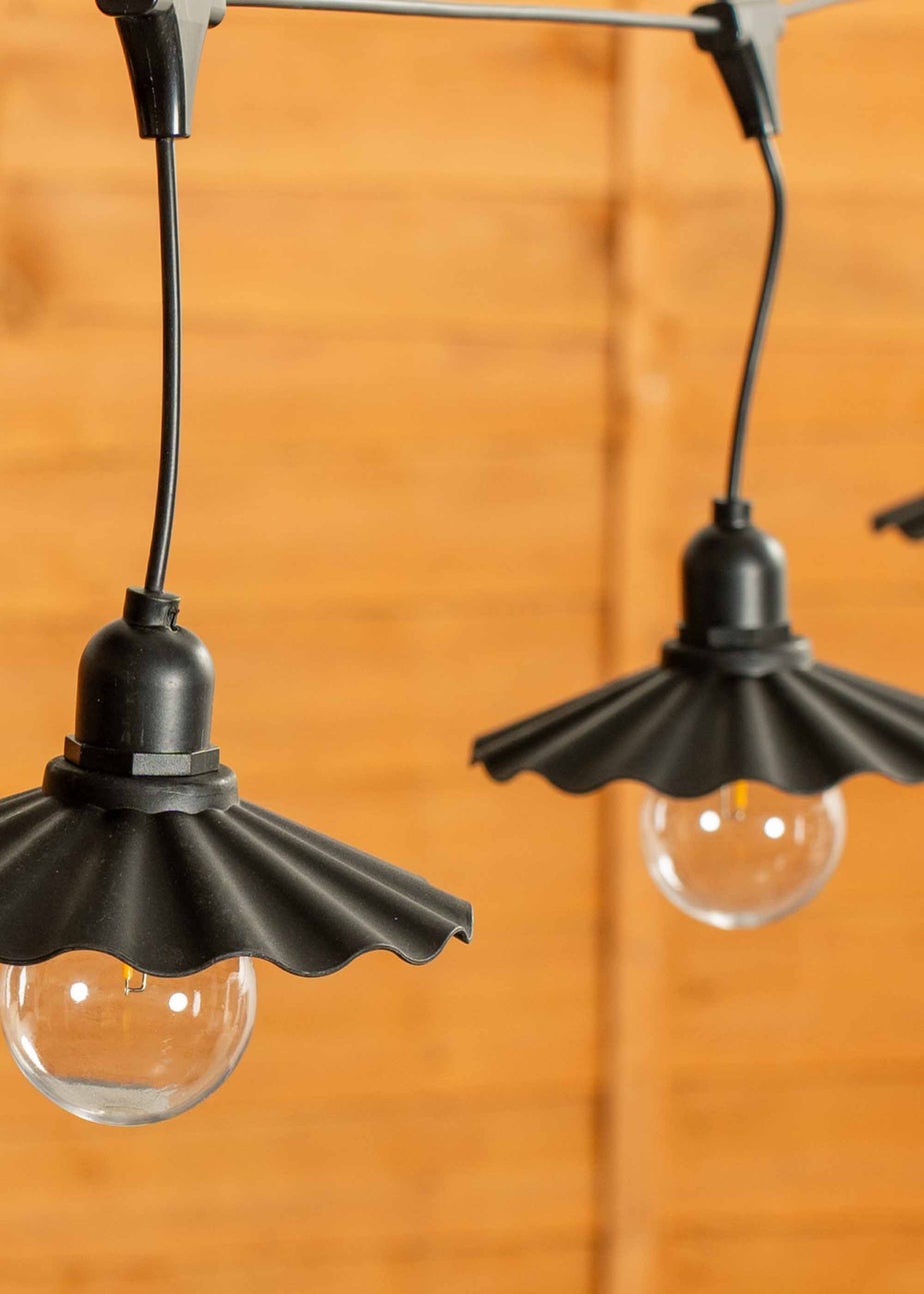 ValueLights Scallop Outdoor Battery Operated String Lights With Integrated LED's 6 Pack