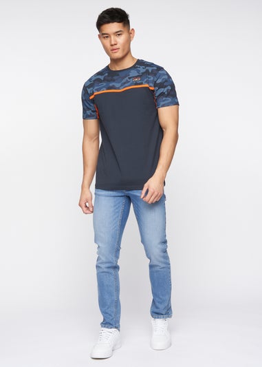 Crosshatch Light Wash Malcolm Slim Fit Jeans