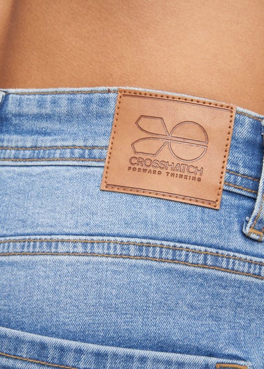 Crosshatch Light Wash Malcolm Slim Fit Jeans