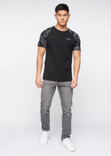 Crosshatch Light Grey Malcolm Slim Fit Jeans