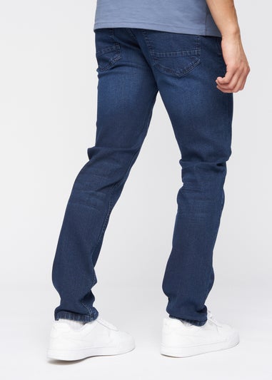 Crosshatch Dark Wash Malcolm Slim Fit Jeans