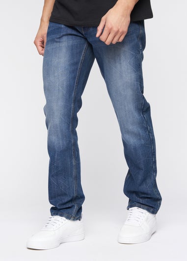 Crosshatch Stone Wash New Embossed Techno Denim Jeans