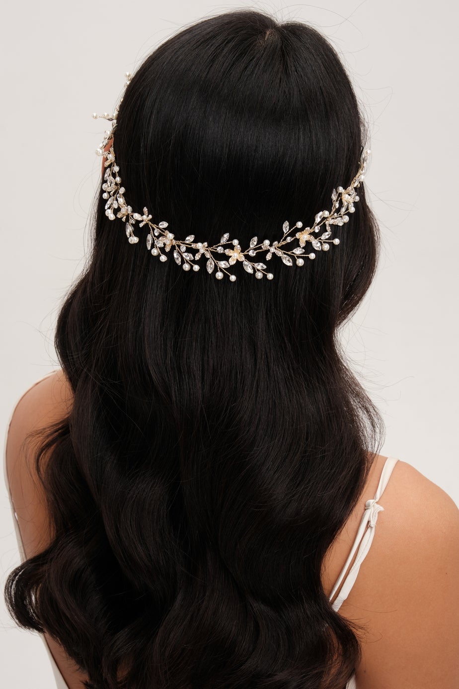 Jon Richard Gold Plated Pearl And Crystal Floral Hair Vine