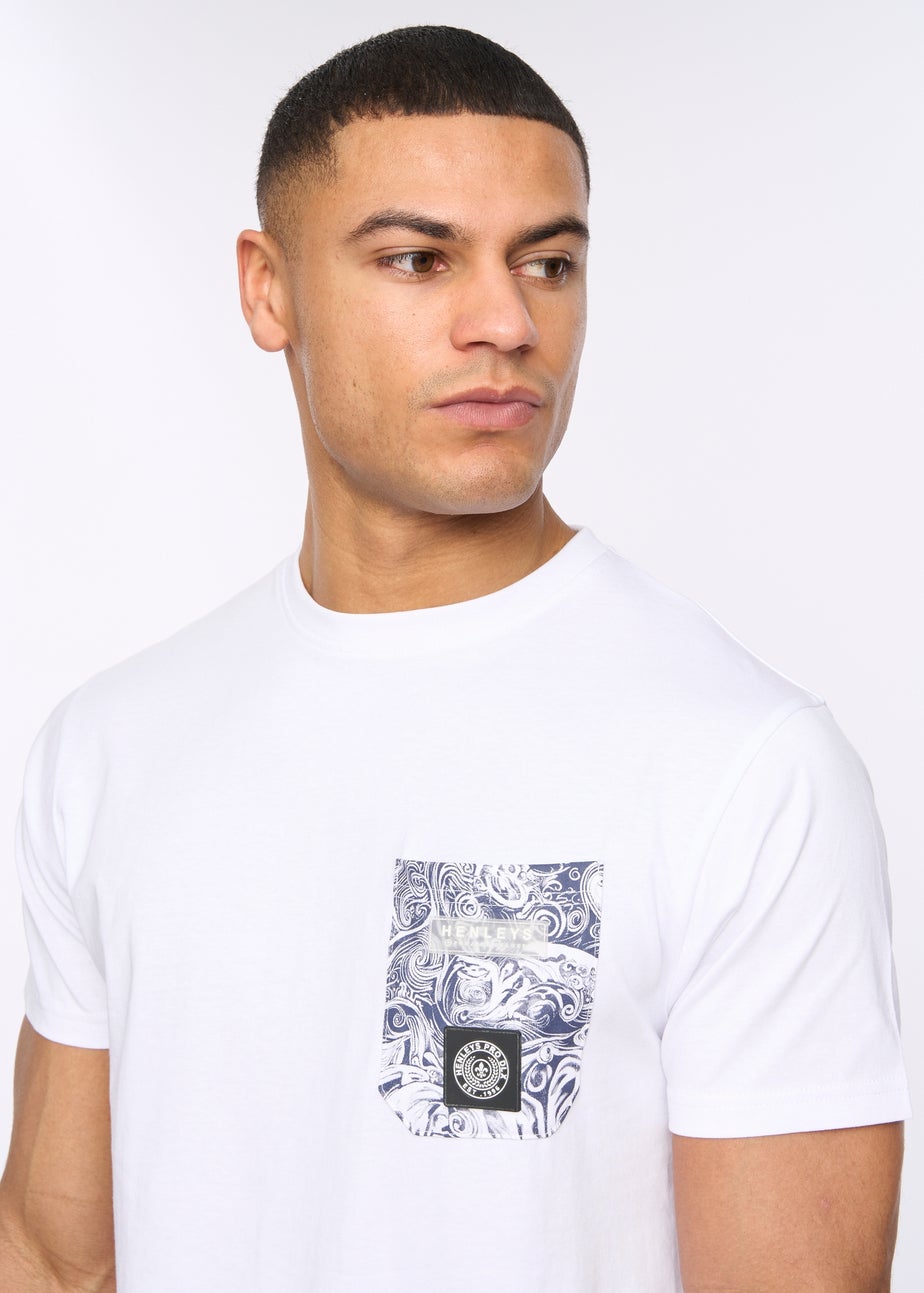 Henleys Optic White Henwave T-Shirt