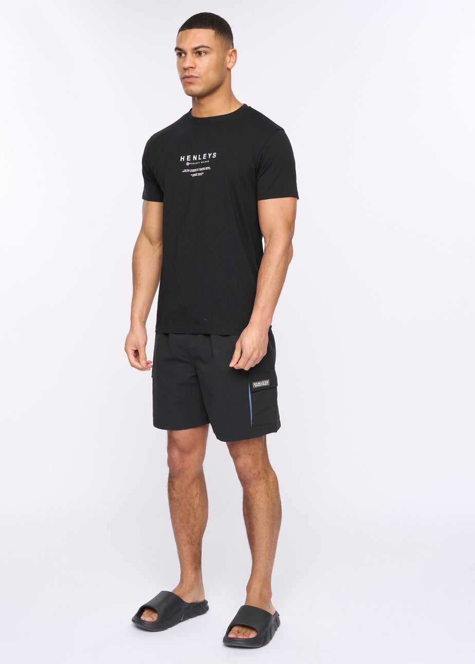 Henleys Black Henulty Swim Shorts