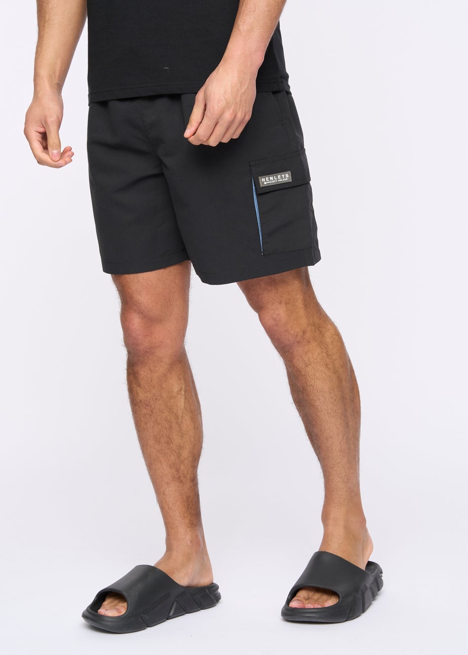 Henleys Black Henulty Swim Shorts