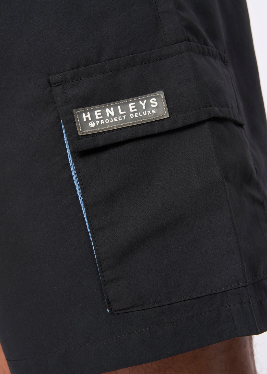 Henleys Black Henulty Swim Shorts