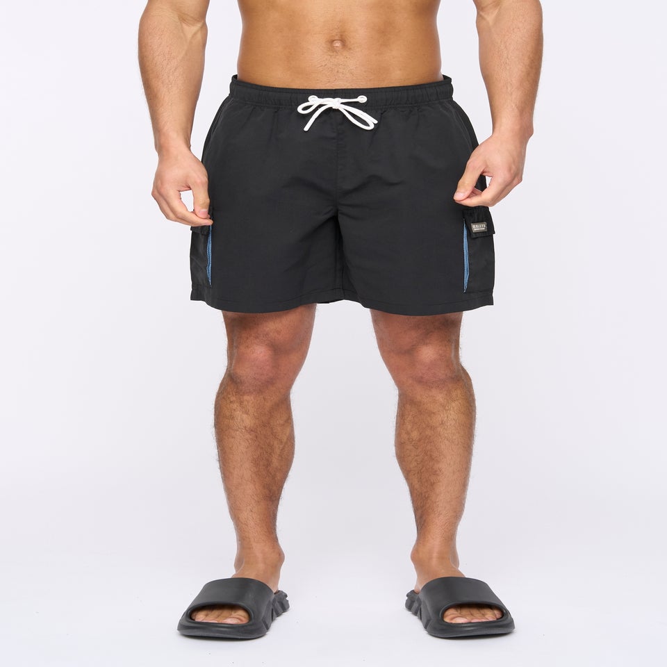 Henleys Black Henulty Swim Shorts