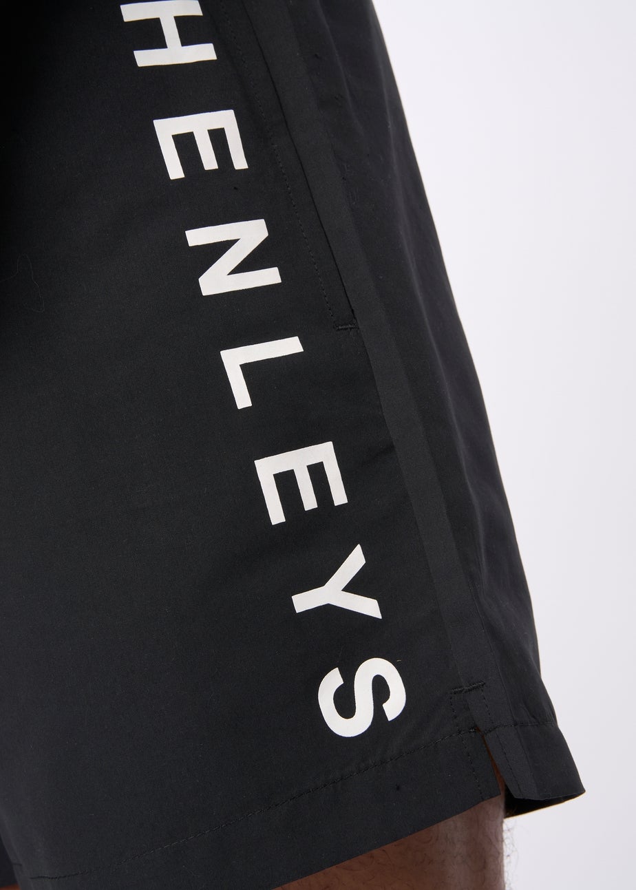 Henleys  Black Henybold Swim Shorts