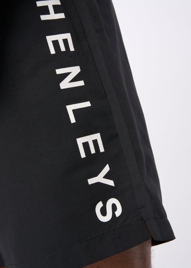 Henleys  Black Henybold Swim Shorts