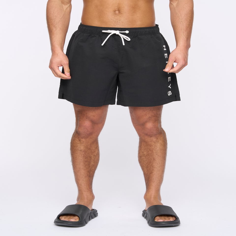 Henleys  Black Henybold Swim Shorts